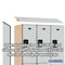 Salsbury Industries 2 Tier Designer Locker, 54"Wx76"Hx18"D, 6 Door, Gray 18-22368GRY - alternate 2